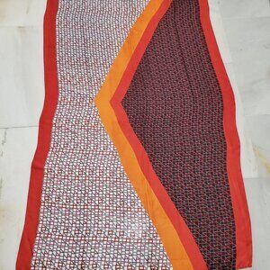 Vintage Printed Scarf – Artistic & Feminine – Excellent Condition